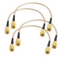 Câble SMA mâle vers BNC mâle 1 pied, câble SMA vers BNC RG316, adaptateur SMA BNC pour appareils LAN sans fil/radios Wi-Fi, antenne externe