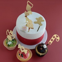 Joyeux Noël Acrylique Cupcake Toppers Festive Décoration De Gâteau De Noël pour Bébé Halloween Saint Valentin Fête Fournitures