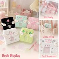 Album photo en peluche mignon pour Kpop Idol, classeur à 6 anneaux avec broderie ailes d'ange pour photos de 3 pouces, 5 couleurs, rechargeable
