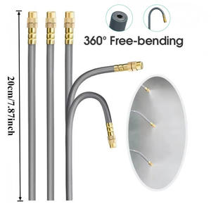 Kit d'atomisation universel pour tête de pulvérisation, 10 m, gris, en plastique PE et laiton, pour système d'irrigation de jardin, ensemble de buses à connexion rapide - Product Image 2