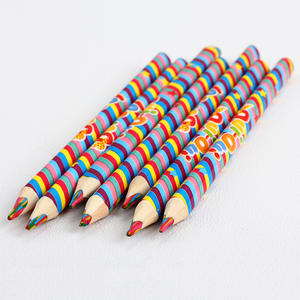New Arrival Custom Logo 4-in-1 Mixing Color Lead Rainbow <b>Pencil</b> for Kids' Painting & Drawing - Product Image 2