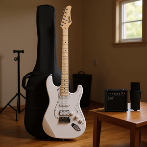 Kit de Guitarra Eléctrica Glarry con Amplificador de 20W, Correa Blanca para Guitarra - Product Image 2