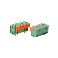 Spring Type Brass PCB Terminal Block 5.08mm Pitch Straight/Right Angle Pin Connector