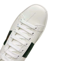 Chaussures de marche en cuir véritable blanc pour hommes et femmes, style designer, chaussures de sport plates, chaussures décontractées, baskets classiques à la mode