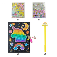 Journal à pression et à clapet Licorne Arc-en-ciel avec cadenas, jouet anti-stress, cadeau idéal pour les anniversaires des enfants et la rentrée scolaire