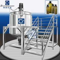 Agitateur de réservoir de mélange en acier inoxydable pour détergent chimique, shampoing, cosmétique, équipement d'homogénéisation, d'émulsification et de mélange