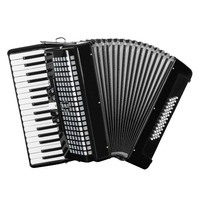 34 Keys 60 Bass Diatonic Portable Professional Wood Accordion for Adults Graded Performance Beginner Keyboard Instrument