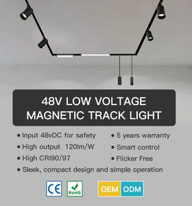 Focos comerciales de venta caliente DALI DT8 luces de pista magnéticas regulables luces de pista LED de mazorca ultrafinas luces de uso interior - Product Image 2