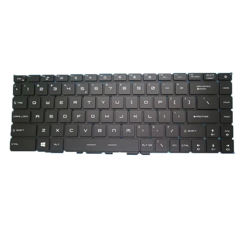 Laptop US RGB Backlit Keyboard For MSI GS66 Stealth 10SD 10SE Modern14 P66 MS-1541 MS-16V1 GE66 Raider 10SF 10SFS 10SGS English