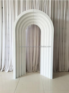 Decoración de fondo de arco de Metal estereoscópico 2D personalizado de fabricante para decoración de fondo de Evento de fiesta de boda - Product Image 5