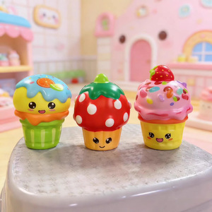 Pu Ice Cream Squeeze Toys For Kids 2 4 Years Unisex Stress Relief Toy Soft <b>Squishy</b> Playset - Product Image 3