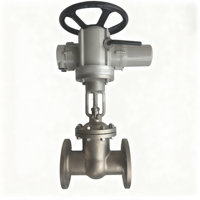 Vanne à boisseau sphérique électrique en acier inoxydable Z941W-16P DN100 220V/380V Utilisation dans l'industrie chimique