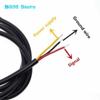 Capteur de température VSEC 1 mètre de long entièrement étanche 6*40mm Maxim pour Arduino pour DS18B20
