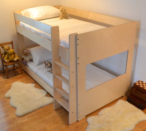 Montessori-ispirato al <span class=keywords><strong>letto</strong></span> per bambini gemelli struttura minimalista compensato <span class=keywords><strong>letto</strong></span> <span class=keywords><strong>a</strong></span> soppalco con mobili per bambini per le camere dei bambini - Product Image 2