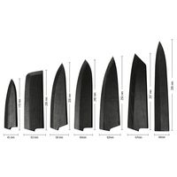 Cubierta de cuchillo de cocina con forma personalizada, protector de hoja, funda de cuchillo saya de madera