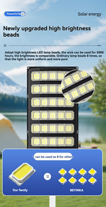 Farola <span class=keywords><strong>solar</strong></span> a precio de fábrica al por mayor 1000W Iluminación de estacionamiento Impermeable Ip65 Luz <span class=keywords><strong>solar</strong></span> exterior Lampadaire Solaire - Product Image 6