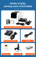 Printer Gelang Tangan Thermal Transfer MASUNG MS-LB401 300DPI Kecepatan Tinggi Ukuran Kecil Antarmuka USB Garansi 1 Tahun Tersedia