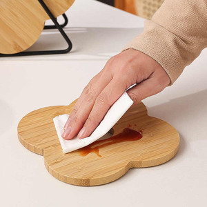 Alfombrilla de bambú aislante del calor, antideslizante, para ollas de cocina, para uso en mesas - Product Image 5