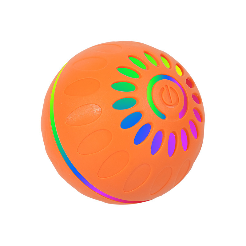 Balle intelligente colorée pour chien [Orange] 6,5 cm de diamètre