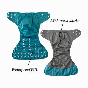 Pannolini in tessuto personalizzati regolabili taglia unica per neonati pannolini impermeabili riutilizzabili con inserti - Product Image 6