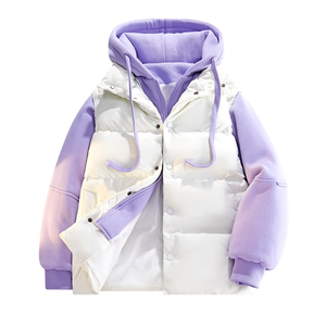 Customized Logo Casual Men's Winter <b>Long</b> Windproof Hooded Stand Collar Fleece Jacket Zipper Polyester Lining Color <b>Matching</b> - Product Image 4