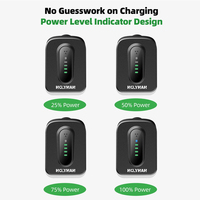 Lecteur de codes-barres sans fil et filaire 3 en 1 BT & 2.4GHz avec indicateur d'alimentation et base de charge pour supermarché