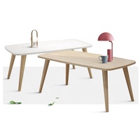 Table basse moderne en panneaux de bois durables pour salon, meubles de maison