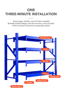 Scaffale Economico per Magazzino, Ripiani Multipli in Metallo, Scaffalatura Regolabile Popolare per Stoccaggio - Product Image 6