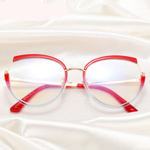 אנטי כחול חסימת משקפיים מסגרת מסגרת חדשה חם נשים סגסוגת אופנה משקפיים משקפיים אופטי uv400 מרשם משקפיים <span class=keywords><strong>2025</strong></span> - Product Image 2