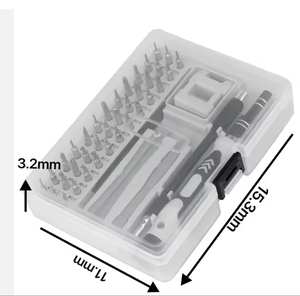 Juego de Destornilladores Todo en Uno con Kit de Reparación de Celulares, Puntas CRV, Herramientas de Ferretería, Mango de Acero y Plástico, Empaquetado en Caja, 45 en 1 - Product Image 3