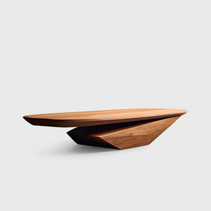 Tavolino da Caffè in Legno Massello di Alta Qualità, Design Moderno per Casa, Tavolino Creativo per <span class=keywords><strong>Salotto</strong></span> di Villa - Product Image 4