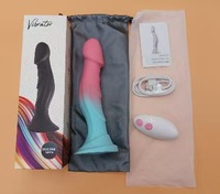 Télécommande Électrique Grand Dildo Vibrant Téléscopique Réaliste pour Femme Pénétrant et Poussant Vibrateur
