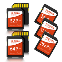 Kartu SD Plastik MIOMGN V30 Kecepatan Tinggi 128G Kelas 10 U3 Tahan Air Antimagnetik untuk Fotografi & Videografi Digital
