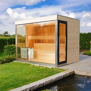6 लोगों के लिए सबसे ज्यादा बिकने वाली कस्टम आउटडोर सीडर भाप सौना रूम - Product Image 2