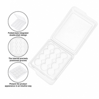 Boîte de rangement transparente en PET pour patchs anti-acné, emballage blister pour patchs cosmétiques, plateau en plastique robuste, boîte organisatrice d'outils