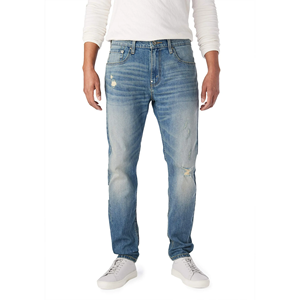 Pantalones vaqueros de mezclilla informales de gran tamaño con estilo para hombre, lo último en moda, diseño antiarrugas, patrón plano, lavado, recto, servicio OEM - Product Image 1