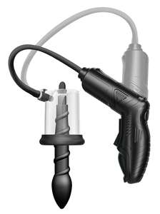 2-in-1 Pistol Style Vakuum Anal Pump Court Saugen und Anus Massage Elektrische Handpumpen andere Massage produkte Anal Plug - Product Image 6