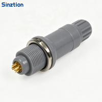 Connecteur circulaire en plastique Sinztion série 1P PAG PKG, multi-cores, à verrouillage automatique, pour applications médicales et aéronautiques