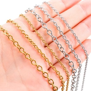 Bracelet Rolo Link O, largeur de chaîne 1,5/1,9/2,3/4,2 mm, acier inoxydable, couleur or, pour femmes et hommes, bijoux, cadeau - Product Image 4