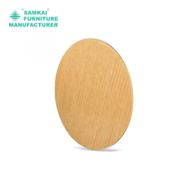 Table ronde pliable SK-ZDZ-F004, table en bois d'extérieur et d'intérieur de 48 pouces avec structure métallique renforcée pour hôtel et événements