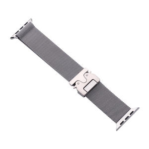 Venta caliente Mingfung Acero inoxidable 1mm Milanese Loop Mesh Band Correa para reloj Ultra/Series 10-45mm Pin Hebilla - Product Image 1
