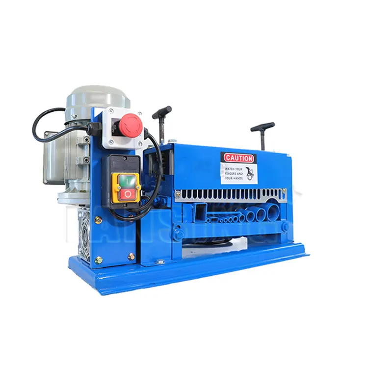 Elektro 38 mm automatische Drahtschnitt- und -strippmaschine für Schrott Kupfer Recycling Drahtstrippmaschine