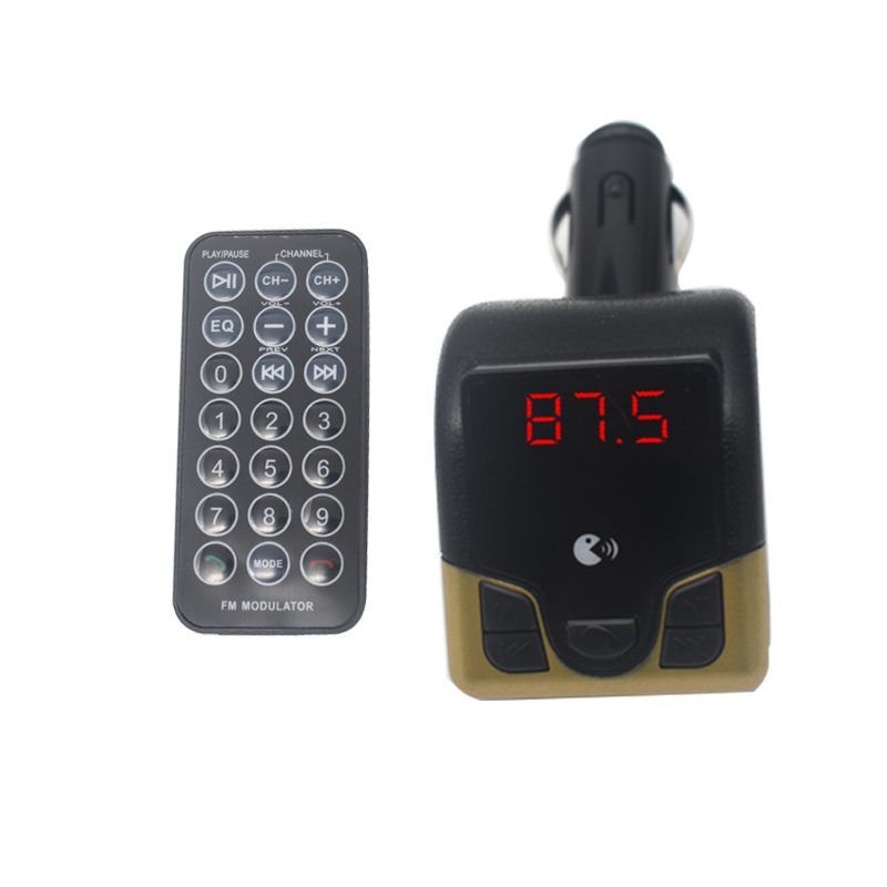 Chargeur de voiture Mp3 Lecteur Bluetooth Sans Fil Radio Fm Émetteur Usb