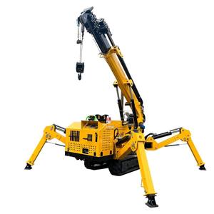 מנוף זחלילי נייד עם שלט רחוק, 8 טון, טלסקופי, עם תאורת גג, מנוף עכביש זחלילי מגומי - Product Image 4