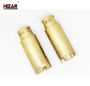 <span class=keywords><strong>Hizar</strong></span> M14 5/8-11 Herramientas de perforación de piedra Brocas de núcleo de diamante soldado al vacío para granito y mármol - Product Image 4