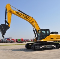 Excavatrice fiable 380 CV, approvisionnement direct usine, pelle sur chenilles robuste 37 tonnes pour le creusement de fondations de ponts