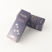 Emballage de soins de la peau en papier écologique haut de gamme, recyclable, personnalisé, avec laminage mat, estampage, paillettes, emballage cosmétique pliable en carton