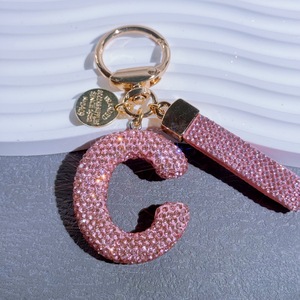 Portachiavi in Metallo con Lettere Diamantate, Personalizzabile, Regalo Festivo per Donne e Ragazze, Accessorio Lucido e Carino per Zaino - Product Image 3