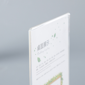 New Arrival Tùy Chỉnh A5 T Hình Dạng Quảng Cáo Đám Cưới Bát Giác Pull-out Rõ Ràng Acrylic Giữ Dấu Hiệu Với Biểu Tượng Tùy Chỉnh Kệ Trưng bày - Product Image 3