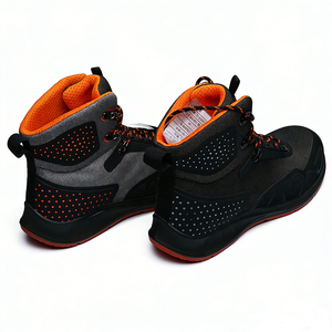 נעלי בטיחות תעשייתיות גבוהות נגד ריסוק עם מגן בוהן קומפוזיט ו-TPU לגברים ונשים - Product Image 3